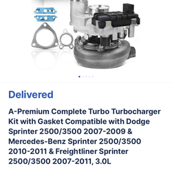 New turbo in box   Mercedes Freightliner dodge sprinter