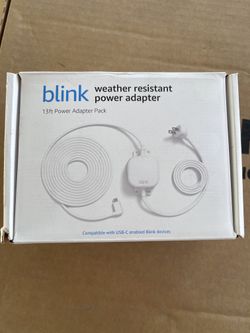 New Blink Weather Resistant 13ft Power Adapter - Never Opened 
