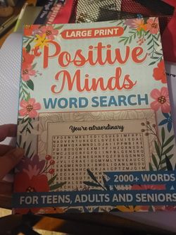 Postive Minds Word Search Book