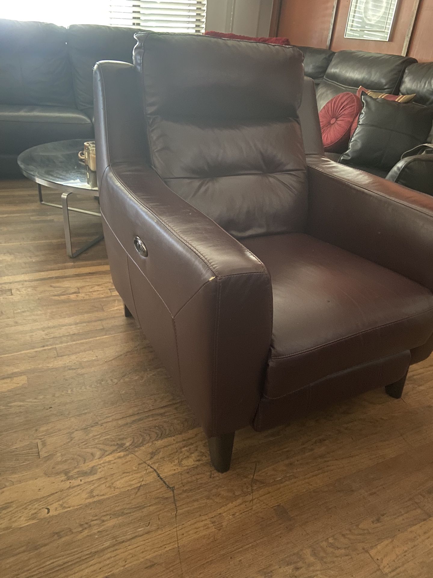 Electric Leather Recliner 