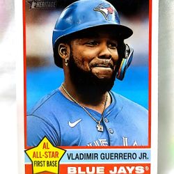 2025 Vladimir Guerrero Jr. Topps Heritage Toronto Blue Jays Baseball Card