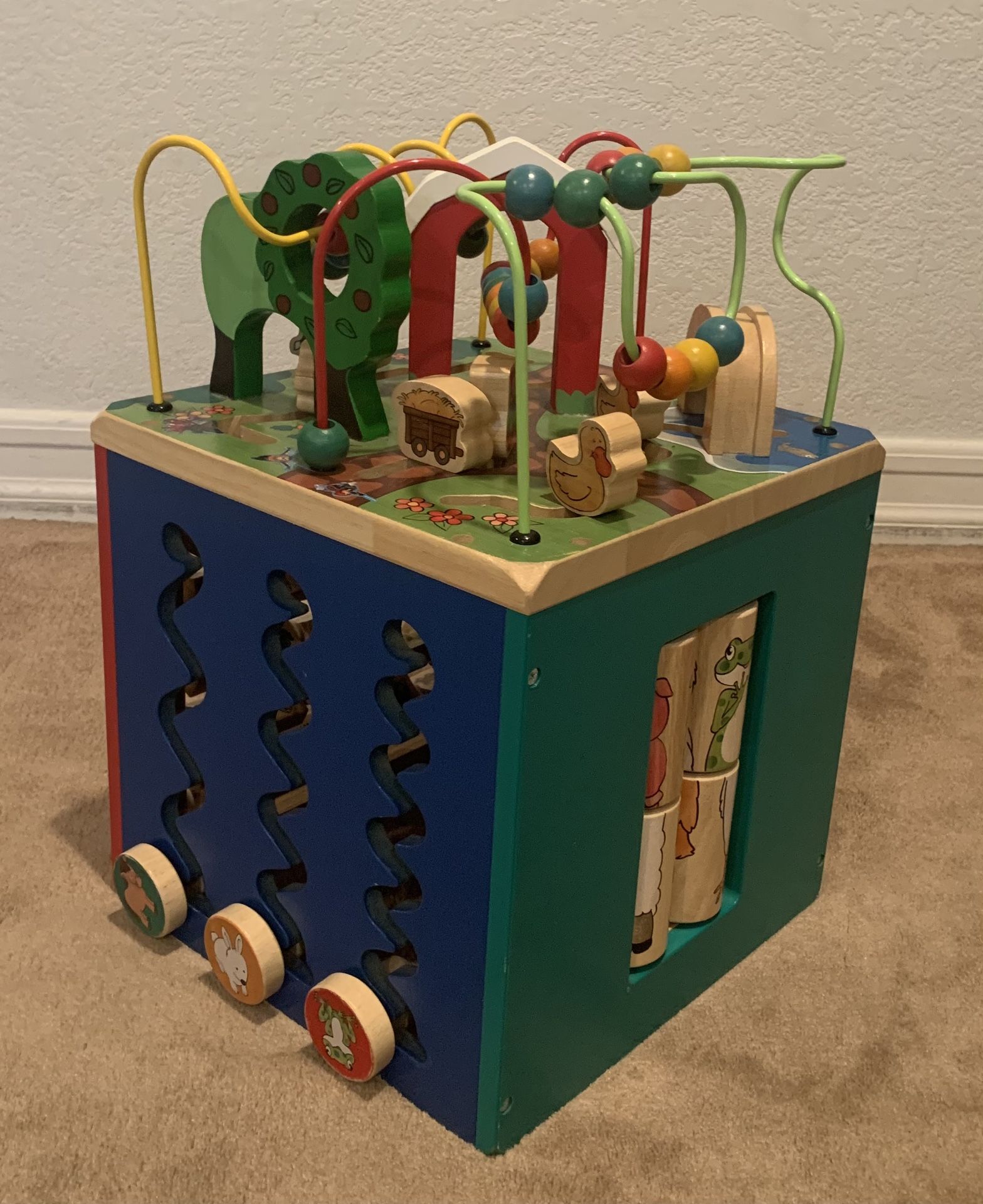 Wooden Activity cube