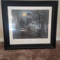 Ghostly Steamboat Painting 