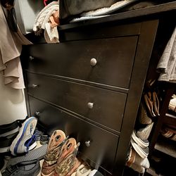 Black Three Drawer Dresser