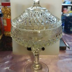 Vintage Clear Indiana Glass Candy