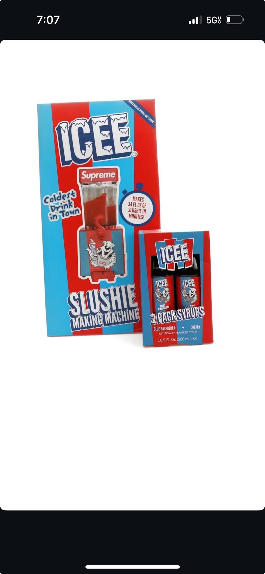 SUPREME Slushee Machine