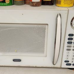 White Microwave 
