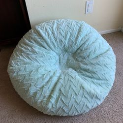 Brand New - Furry Teal/Aqua Bean Bag Chair