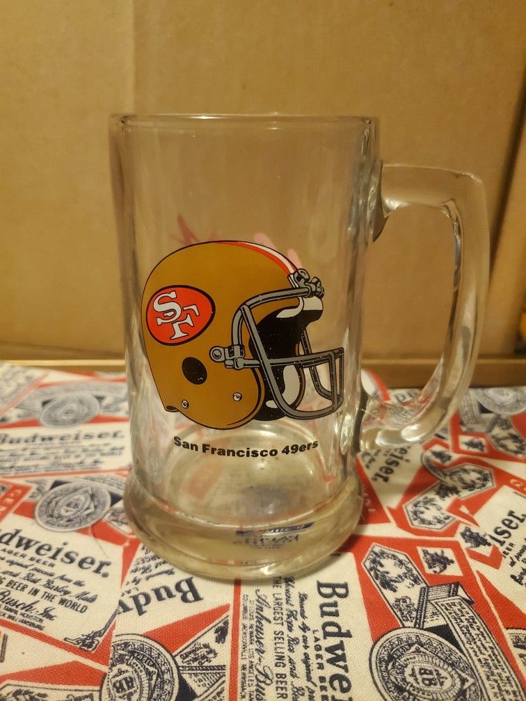 Vintage San Francisco 49ers glass cup