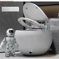 YULIKA Spherical Smart Toilet Auto Open Lid with Adjustable Heated Seat and Dry Independent Dual Waterway Cleaning Design