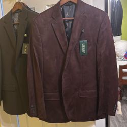 ralph lauren mens Suede Blazer Jacket 40R New With Tag