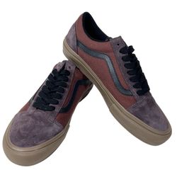 Vans Off The Wall BMX Old Skool Sneaker Shoes Men 9 Women 10.5 Brown Suede Gum