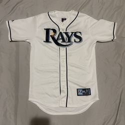 Evan Longoria Tampa Bay Rays Majestic Stitched Jersey (Men’s S/M)
