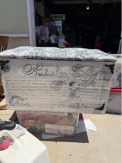 Handmade Upholstered Storage Bench / Blanket Chest