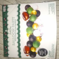 Football  Balloon Colors Garland Kit