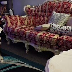 Tables And Sofa Two Lamps 