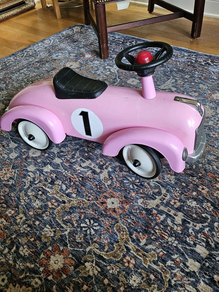 Schylling Pink Metal Speedster Ride On Car
