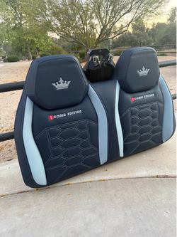 Golf cart seat back cushion assembly