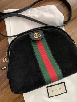 Ophidia Gucci Crossbody Black Suede 