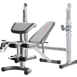 Weider Platinum Weight Lifting Bench and Bars Plus Weights 
