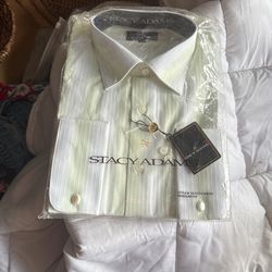 Brand New Stacy Adams Men’s Dress Shirt Regular Fit Size 16 1/2 $7 Cash Regular Price Was 49 Tag Still On It