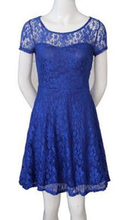 Girl / Women Blue Floral Dress