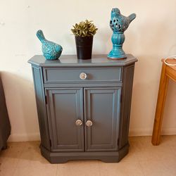 Grey/blue accent table