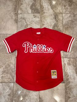 JOHN KRUK PHILADELPHIA PHILLIES MITCHELL AND NESS THROWBACK COOPERSTOWN JERSEY  SIZE LARGE