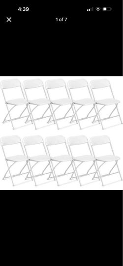 -10 Pack Commercial Plastic Folding chair