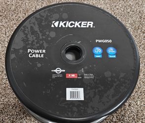 50' 1/0 (0 Gauge) Kicker Power Wire Silver-tinned NEW