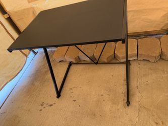 BLACK DESK 30 wide x 20 deep and 29 high