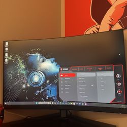 Msi 32in Curved Gaming Monitor 