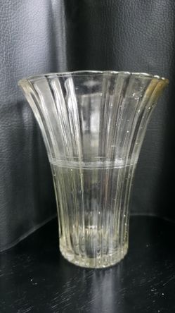 Vintage Anchor Hocking Old Café Flower Vase