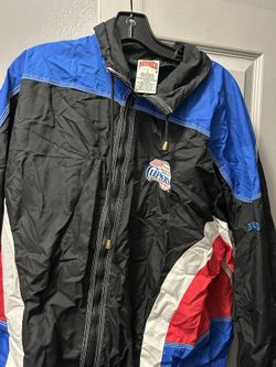 Vintage 1990 Vintage LA Clippers Windbreaker Jacket Branded By Nutmeg