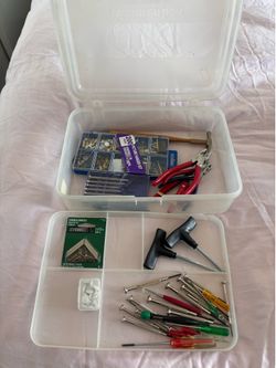 Tool box with mini screwdrivers + 16 mini screwdrivers