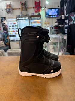 K2 boa size 6 snowboard boots, certified with warranty located at Sin city snowboards