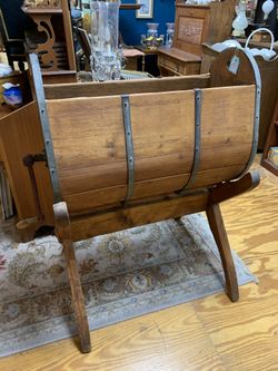 Large Antique Primitive Butter Churn 