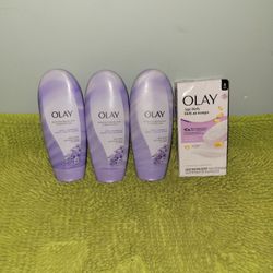 3 Olay Moisture Hydratant Shea + Lavender Oil 18oz/1 Pack 6 Bar Soap 