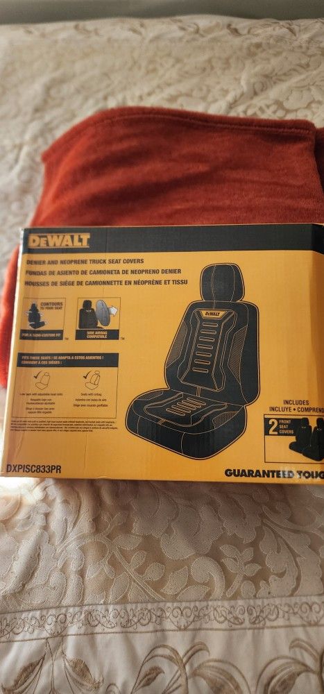 Dewalt Truck Front Seat 2 Pack Seat Cover