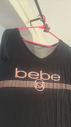 BEBE BLACK SHIRT LARGE
