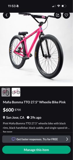 Mafia Bomma TTO 27.5" Wheelie Bike Pink