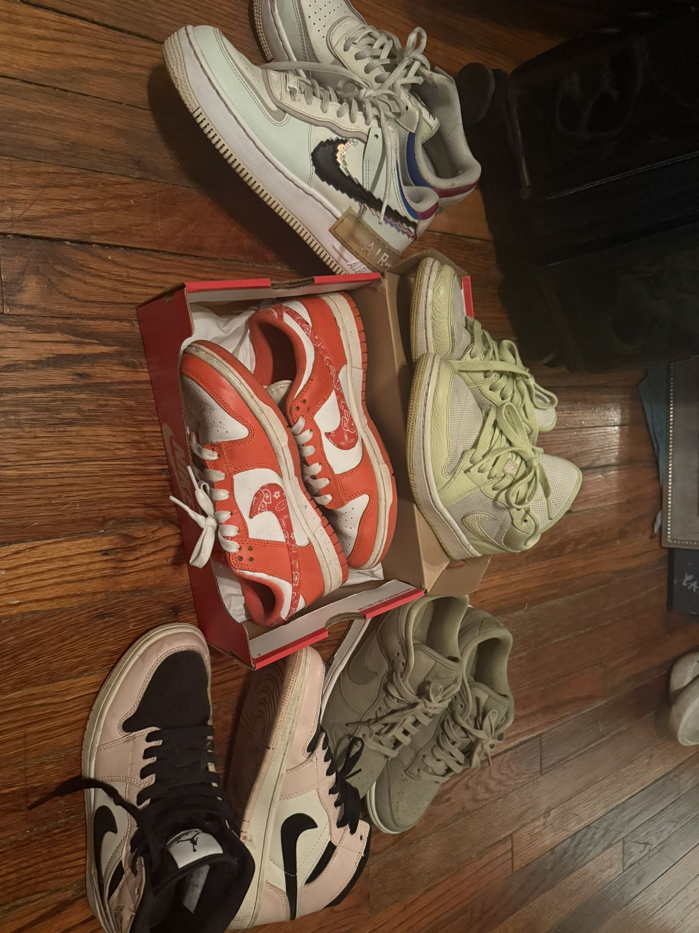 Nikes and vans