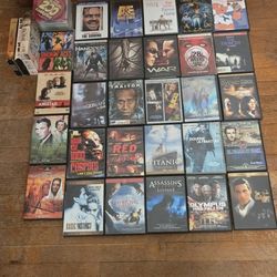 130+ DVDs Plus DVD/VCR Player