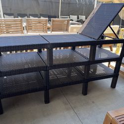 Wicker Pool Loungers 