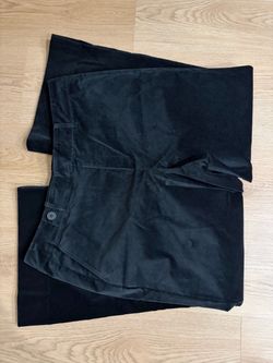 Torrid black velvet wide leg pants Size 2