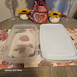 RUBBERMAID Plastic Food Storage Containers with Lids