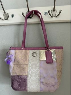 Coach Signature Patchwork Mini Tote Bag