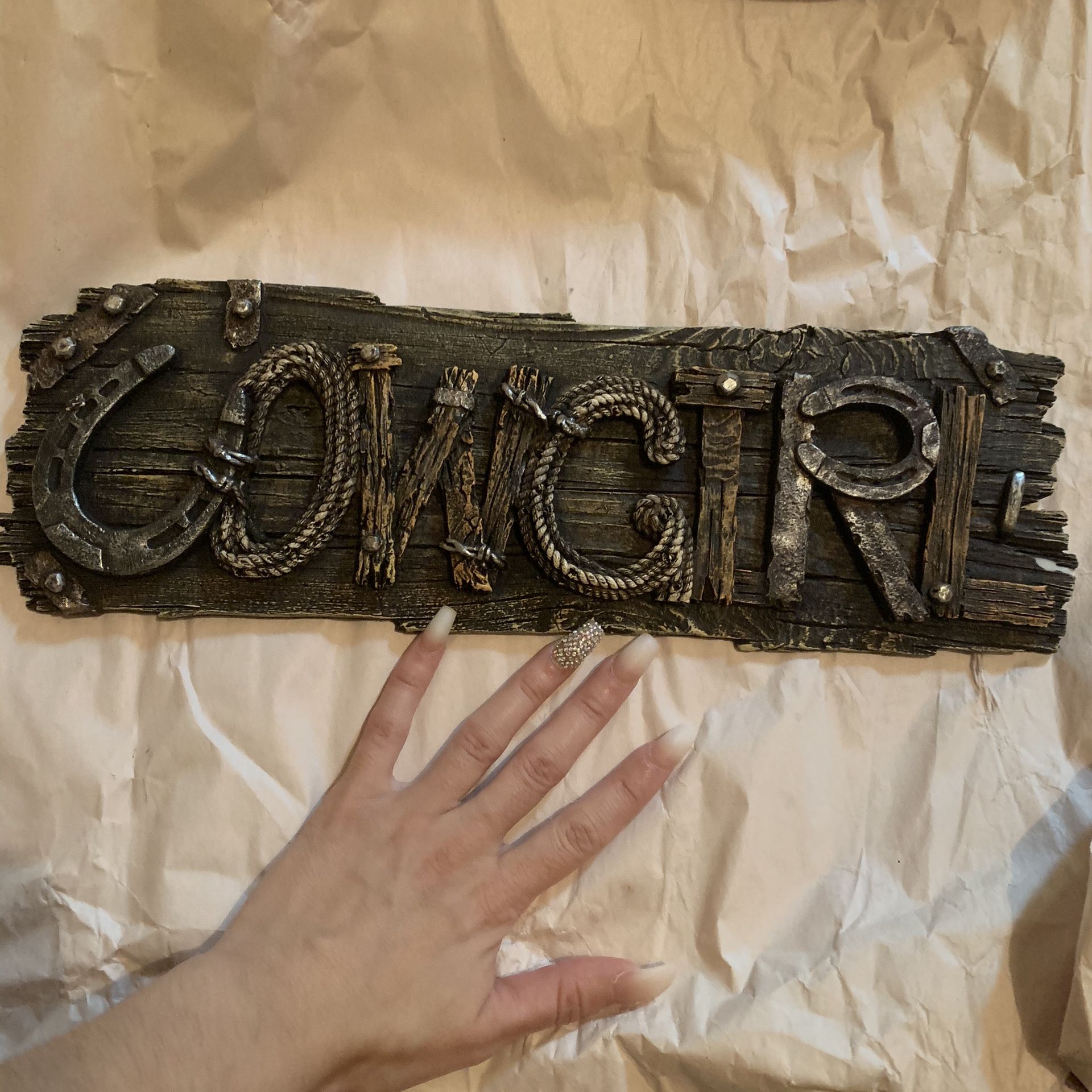 Cowgirl Plaque