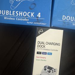 PS4 Controllers Brand New Still In Box With Dual Charging Dock 
