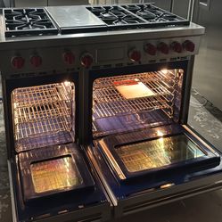 WOLF 48" Dual Fuel Range - 6 Burners and Infrared Griddle